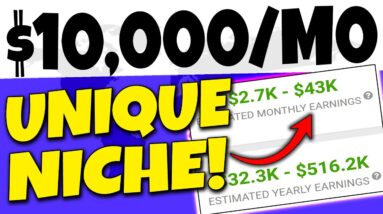 Make $10,000+ Monthly In Passive Income With This UNIQUE NICHE For Beginners (Make Money Online)