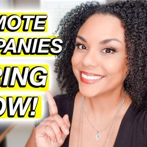 6 Fully Remote Work From Home Companies! (Worldwide)