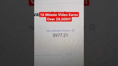 Earn Money On YouTube, $8,000 From One Video #shorts