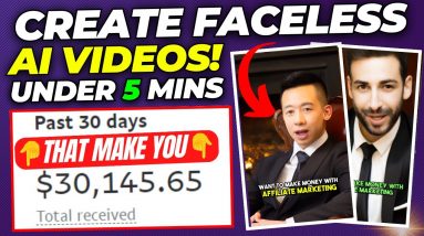 Create FACELESS AI Instagram & TikTok Videos To Make Money Online ($850 a Day)