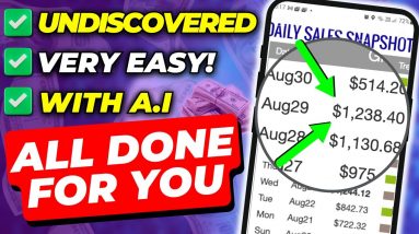 (UNDISCOVERED) Affiliate Marketing Tutorial To Make $1,000+ With AI